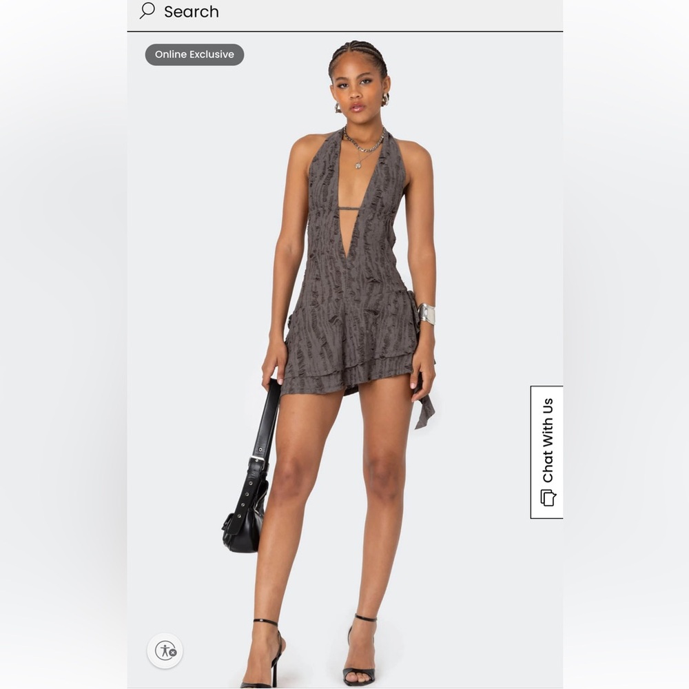 Edikted Backless Halter Dress